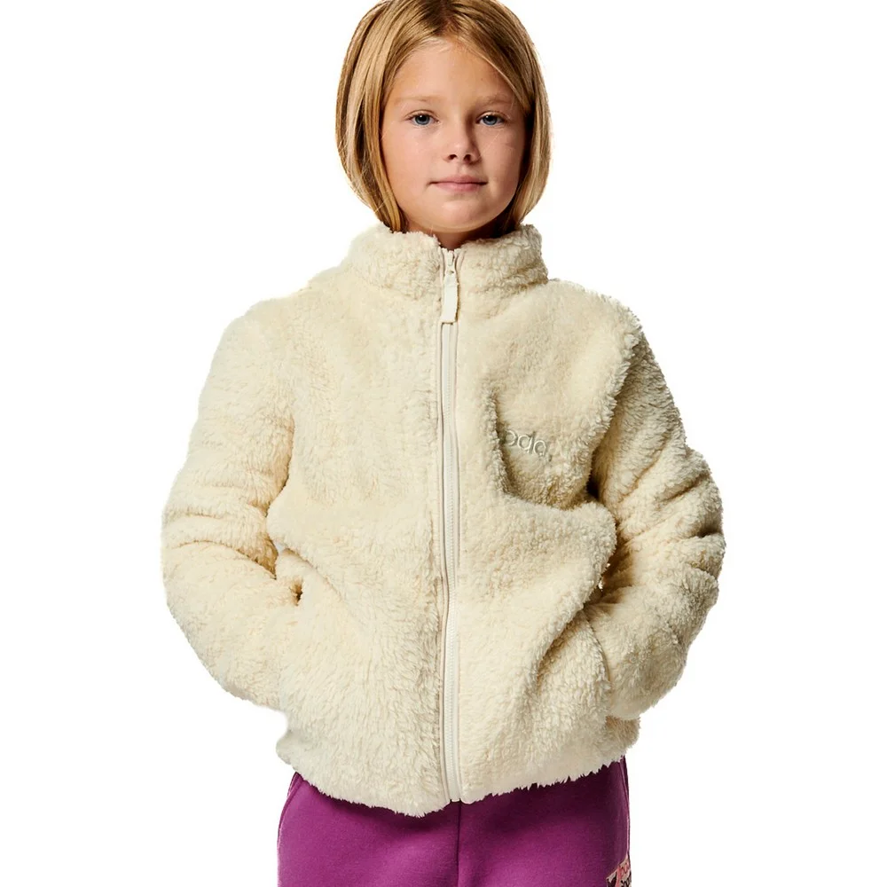 Φωτογραφία προϊόντος: Body Action Girl's Fluffy Παιδική Ζακέτα Fleece Ecru ΕΚΡΟΥ