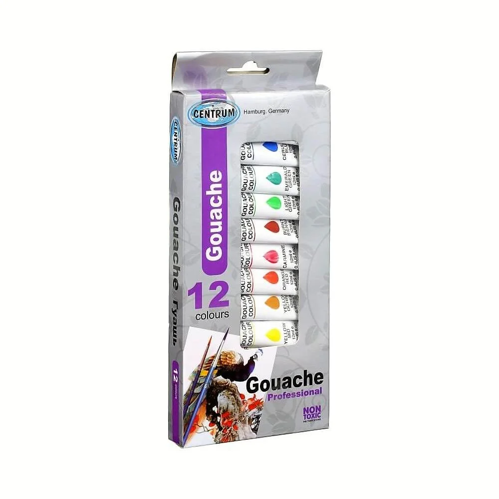 Φωτογραφία προϊόντος: Centrum Τέμπερες Gouache Professional 12ml 12τμχ 83551