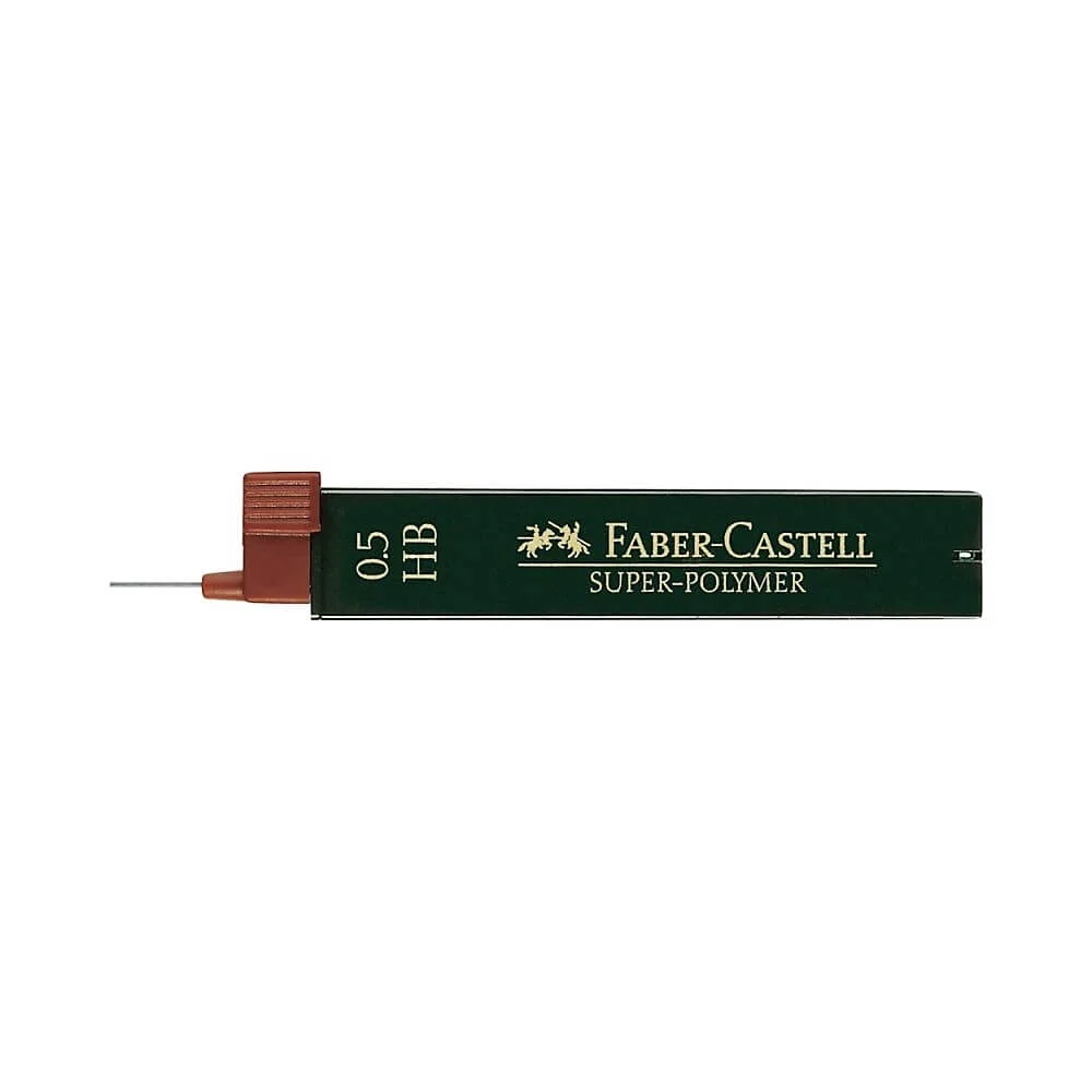Φωτογραφία προϊόντος: Faber Castell - 12 Μύτες Μηχανικών Μολυβιών Super Polymer 0.5mm HB 120500