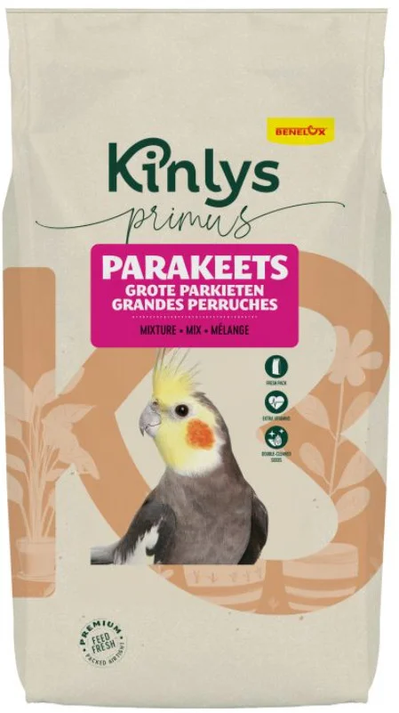 Φωτογραφία προϊόντος: Benelux parakeets primus για μεσαίους παπαγάλους 1000gr Benelux (1030170)