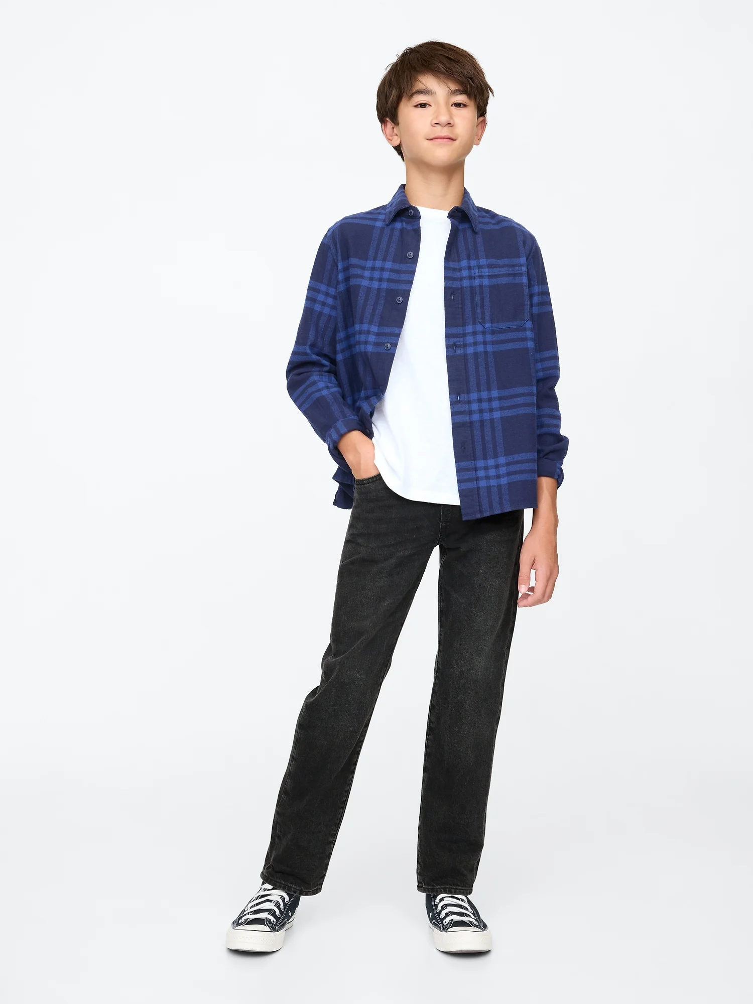 Φωτογραφία προϊόντος: GAP Μαύρο Παιδικό Original Straight Pull-On Τζιν Παντελόνι Black wash