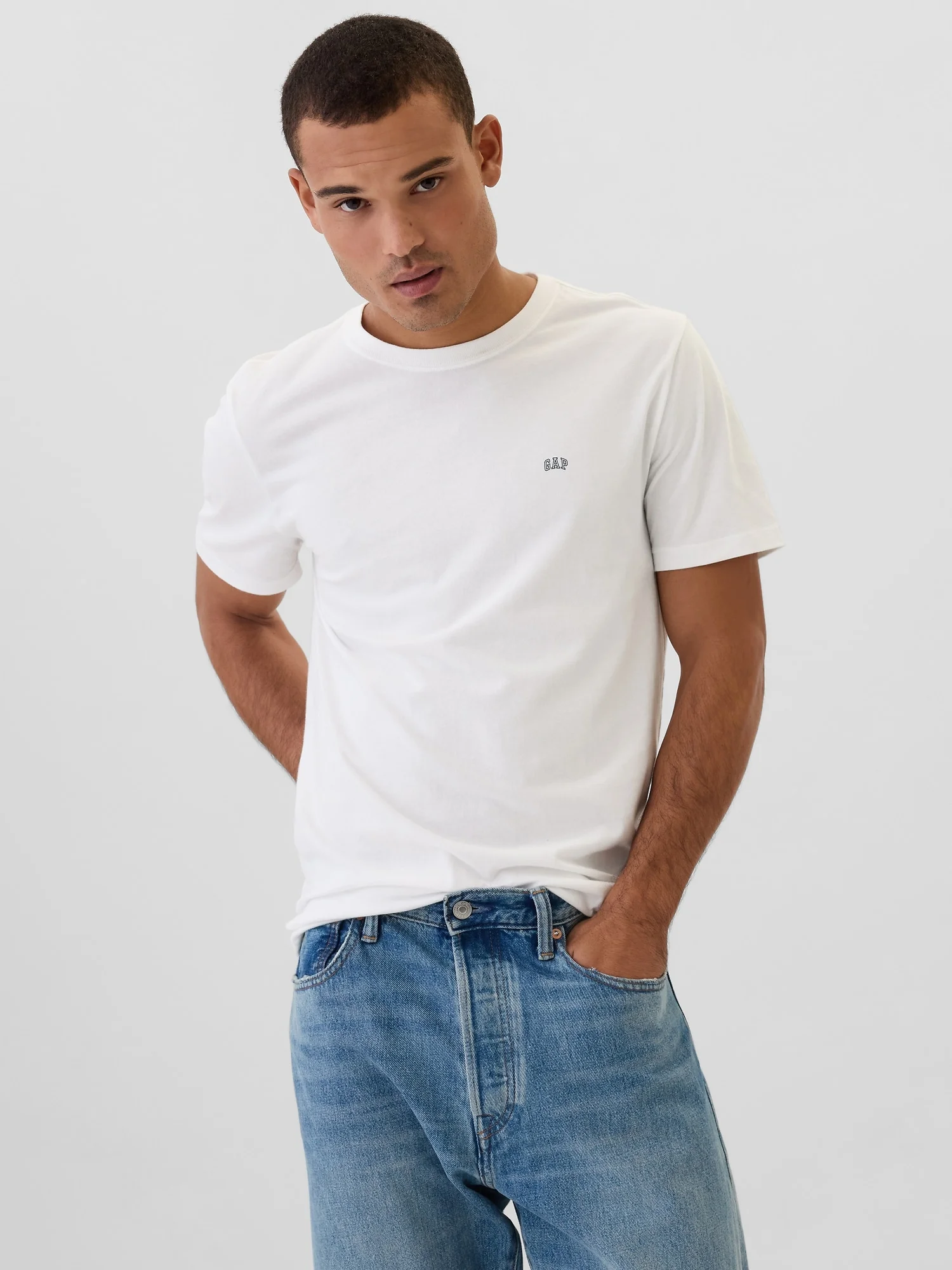 Φωτογραφία προϊόντος: Ανδρική Gap Μπλούζα Everyday Soft με Mini-Logo white