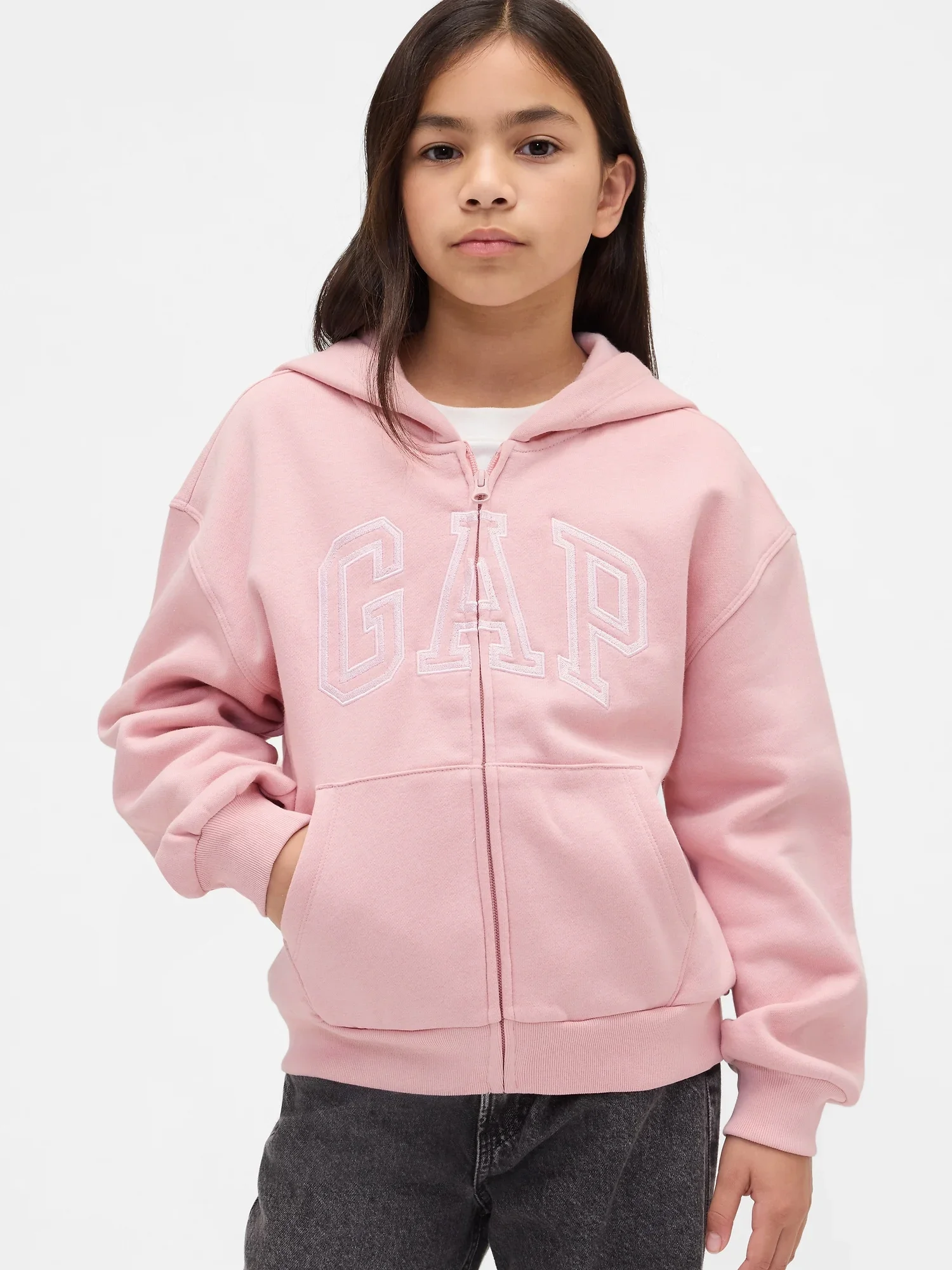 Φωτογραφία προϊόντος: Μωβ Παιδικό Gap Arch Logo Φούτερ Pink standard