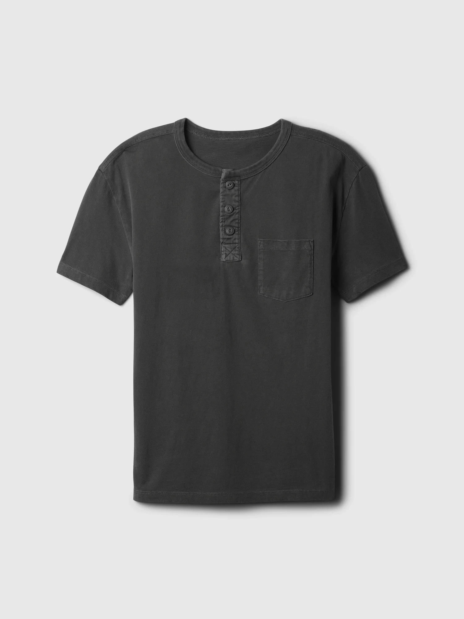 Φωτογραφία προϊόντος: GAP Μαύρη Παιδική Vintage Henley Μπλούζα moonless night
