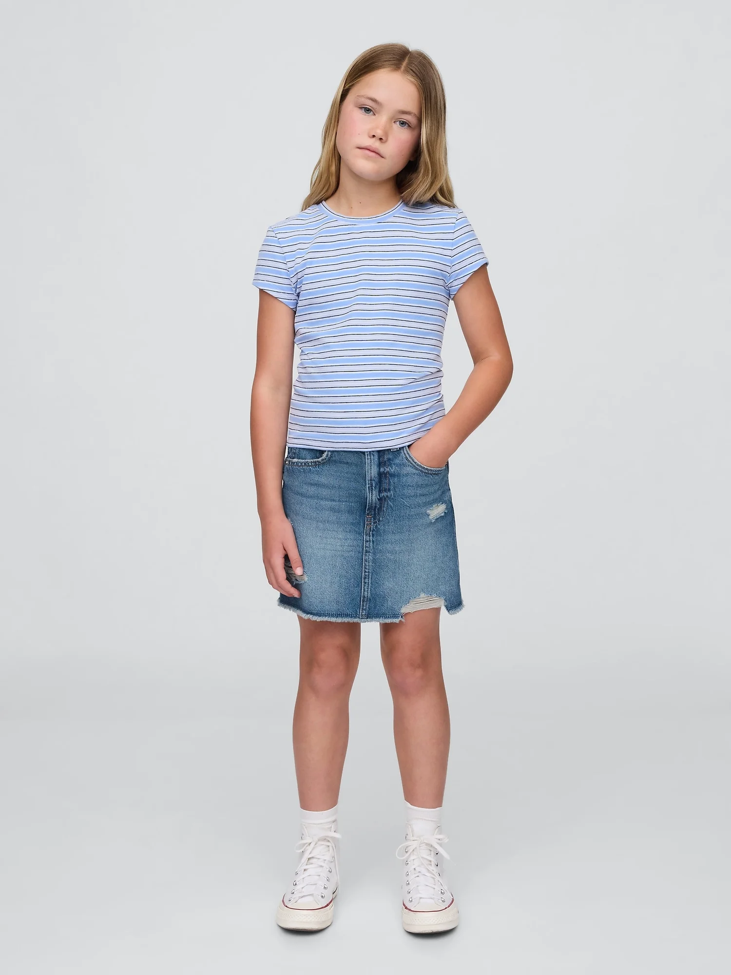Φωτογραφία προϊόντος: GAP Μπλε Παιδική High Rise Denim Φούστα με Washwell Medium wash