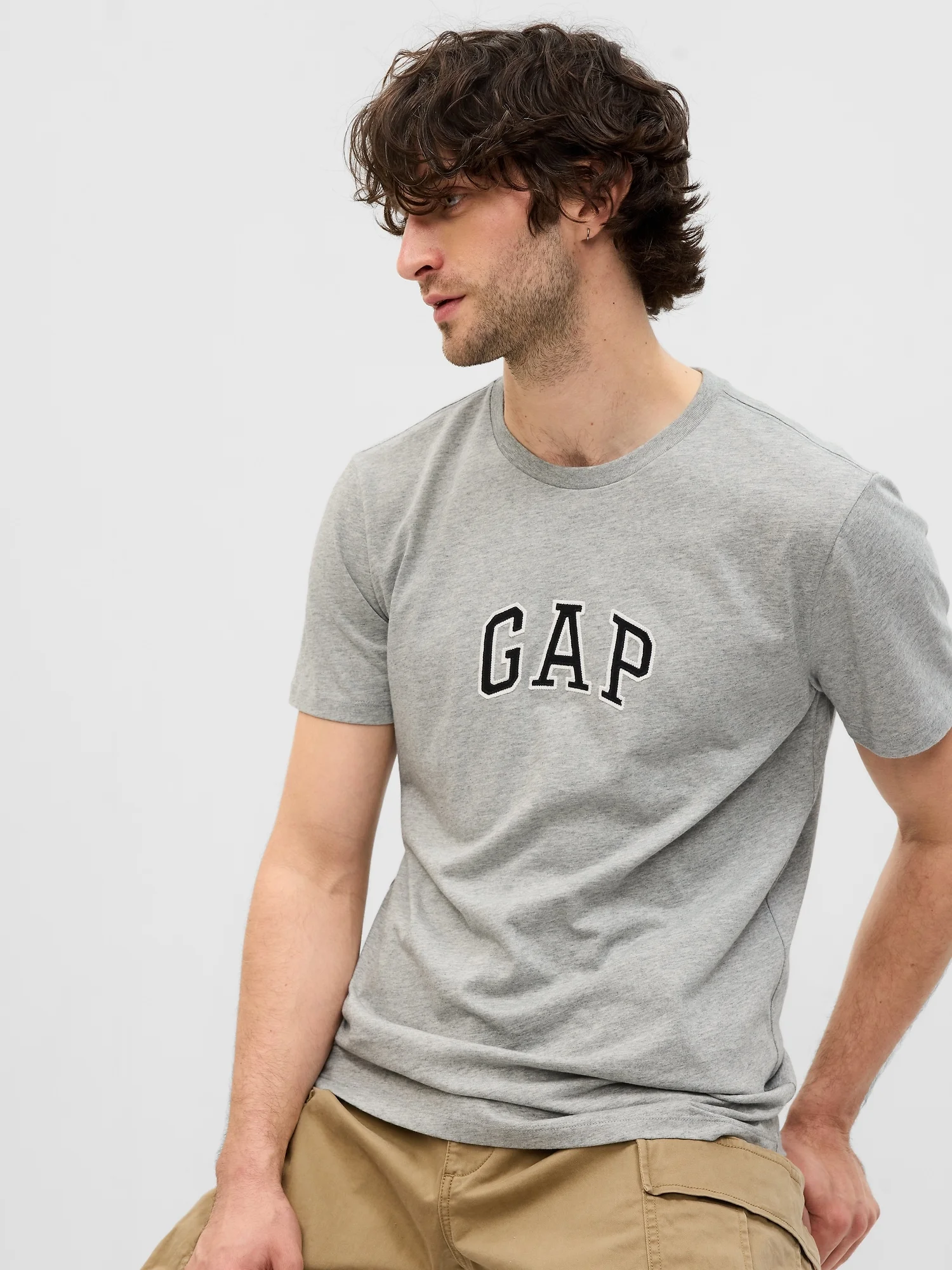 Φωτογραφία προϊόντος: Ανδρική Μπλούζα με Gap Arch Λογότυπο grey heather