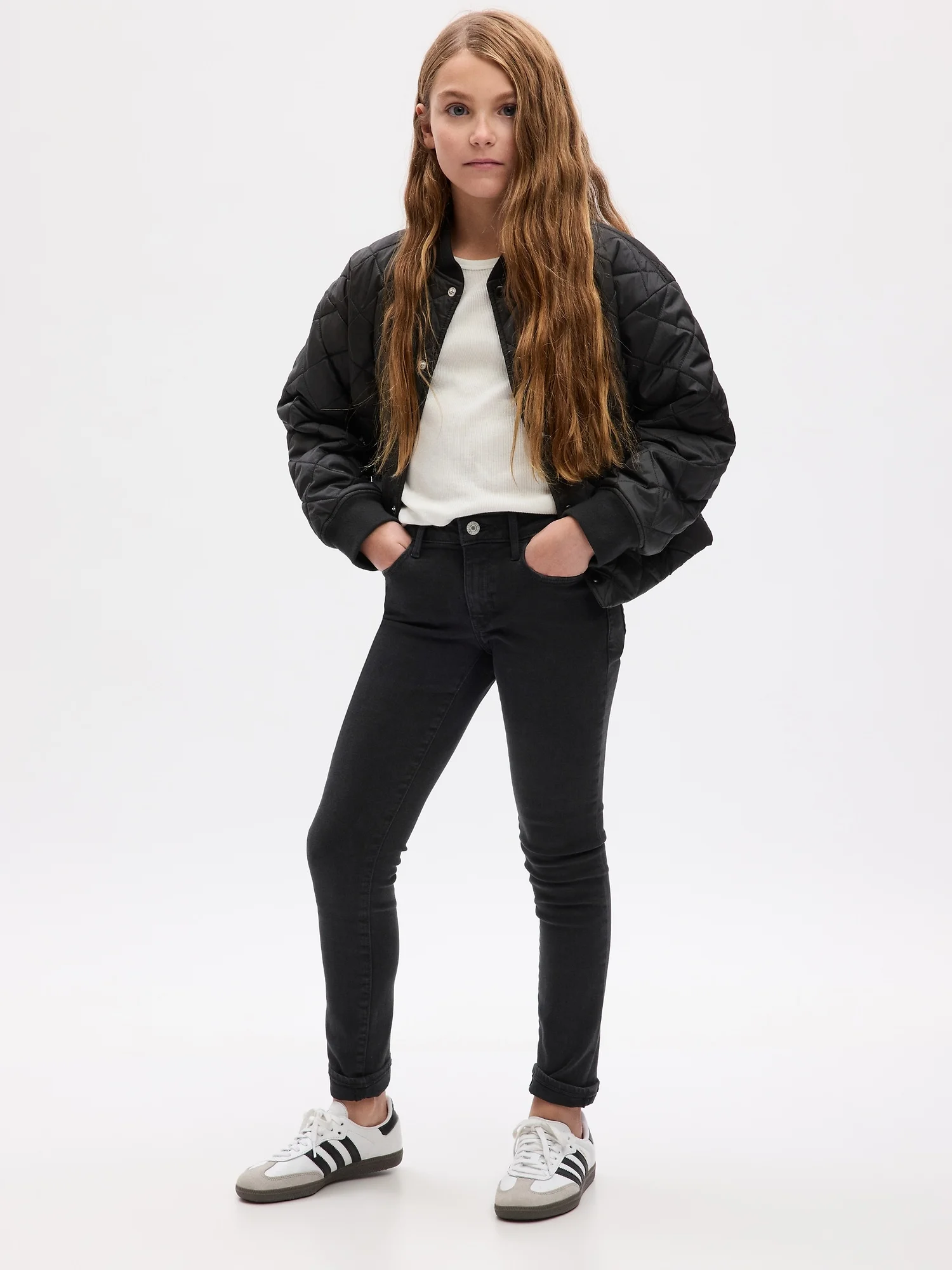 Φωτογραφία προϊόντος: GAP Μαύρο Παιδικό Mid Rise Everyday Super Skinny Jean Παντελόνι black wash