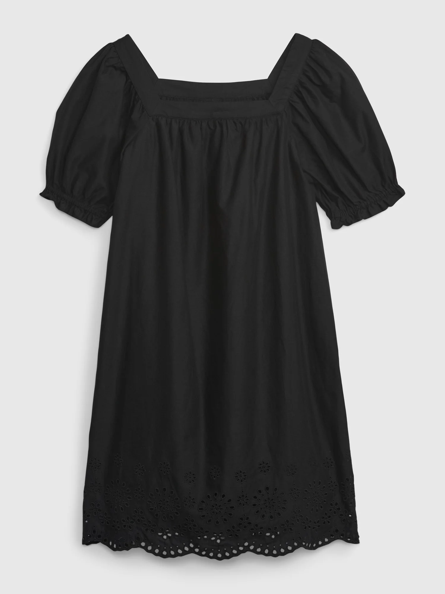 Φωτογραφία προϊόντος: GAP Παιδικό Eyelet Puff Sleeve Φόρεμα true black