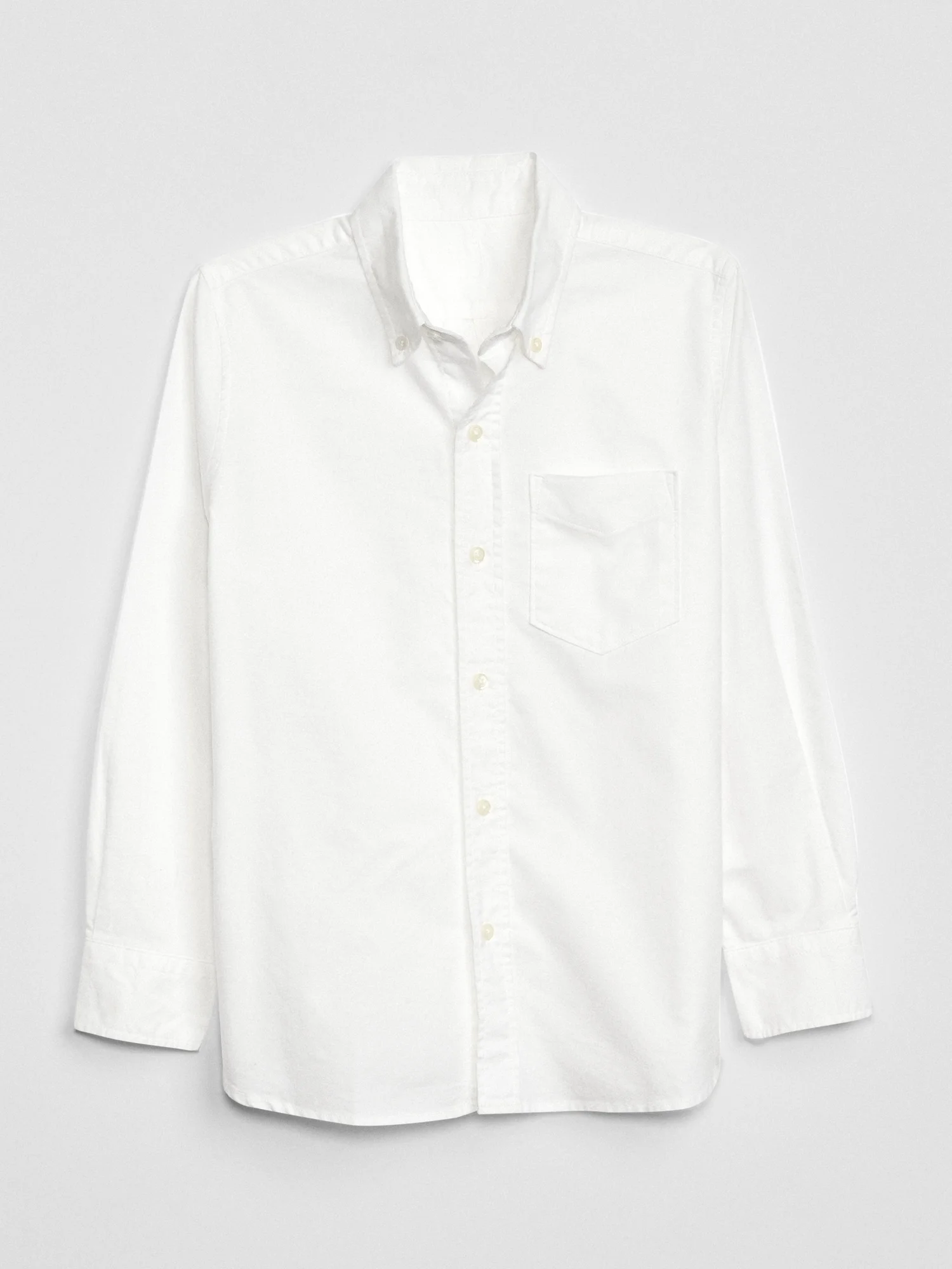 Φωτογραφία προϊόντος: GAP Άσπρο Παιδικό Uniform Oxford Μακρυμάνικο Πουκάμισο white