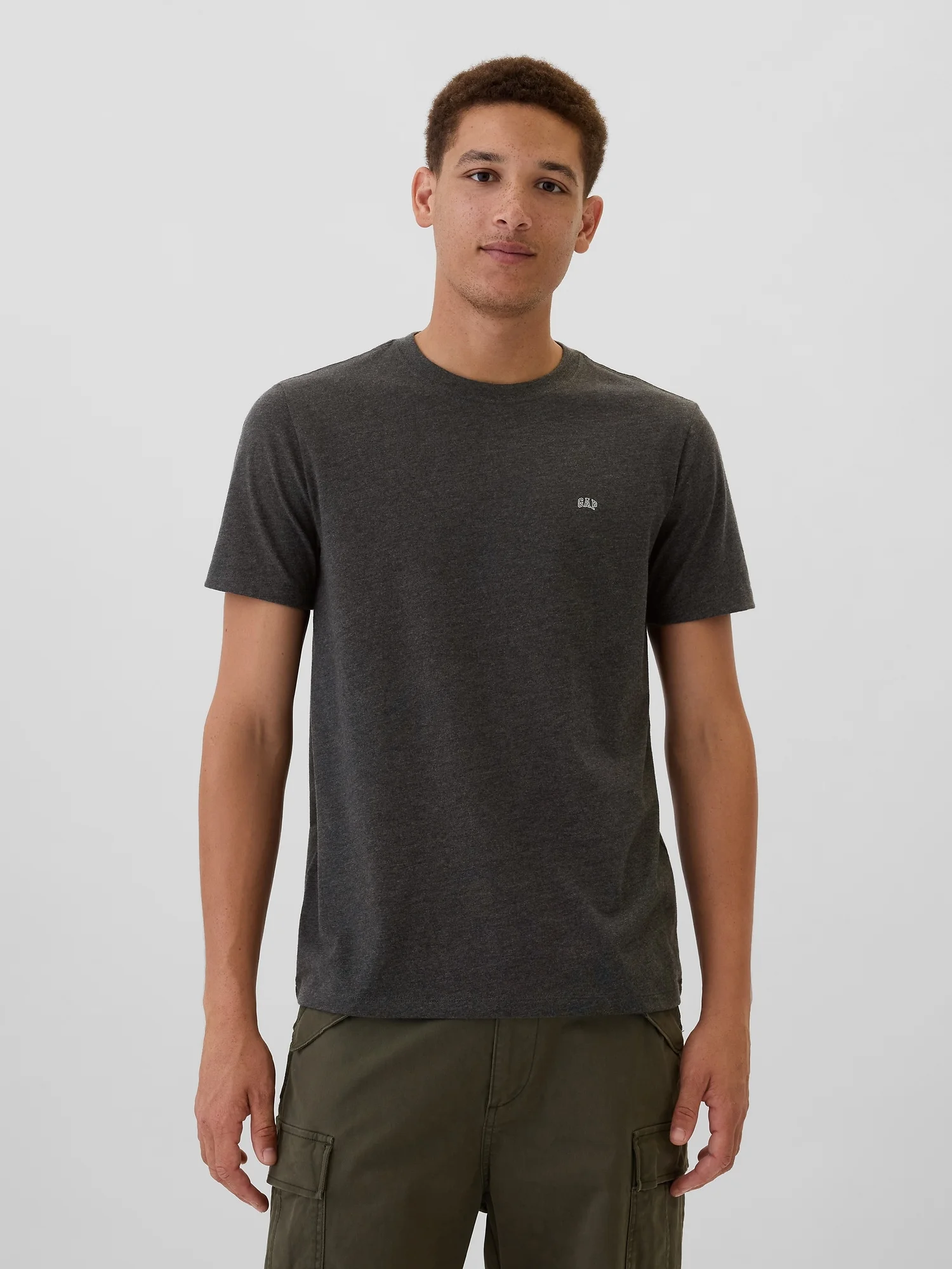 Φωτογραφία προϊόντος: Ανδρική Gap Μπλούζα Everyday Soft με Mini-Logo charcoal heather
