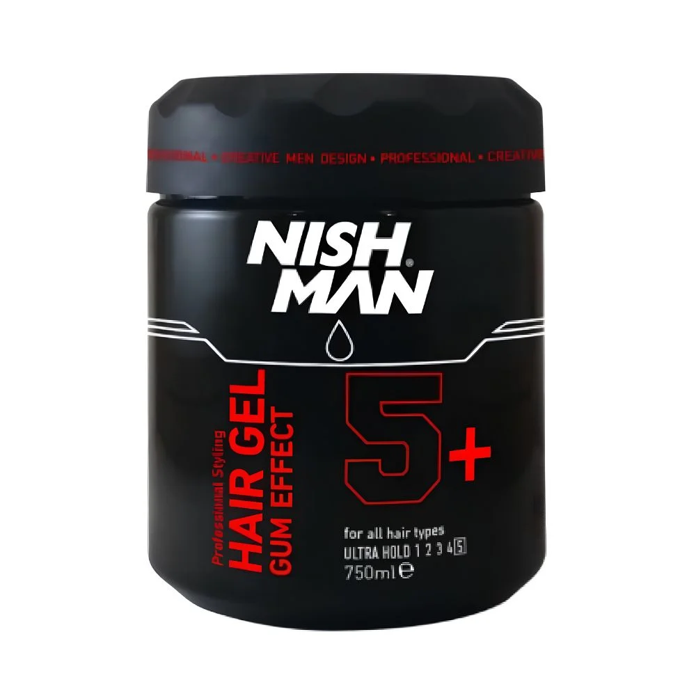 Φωτογραφία προϊόντος: Τζελ Μαλλιών Nishman Hair Gel Gum Effect 5+ Ultra Hold 750ml