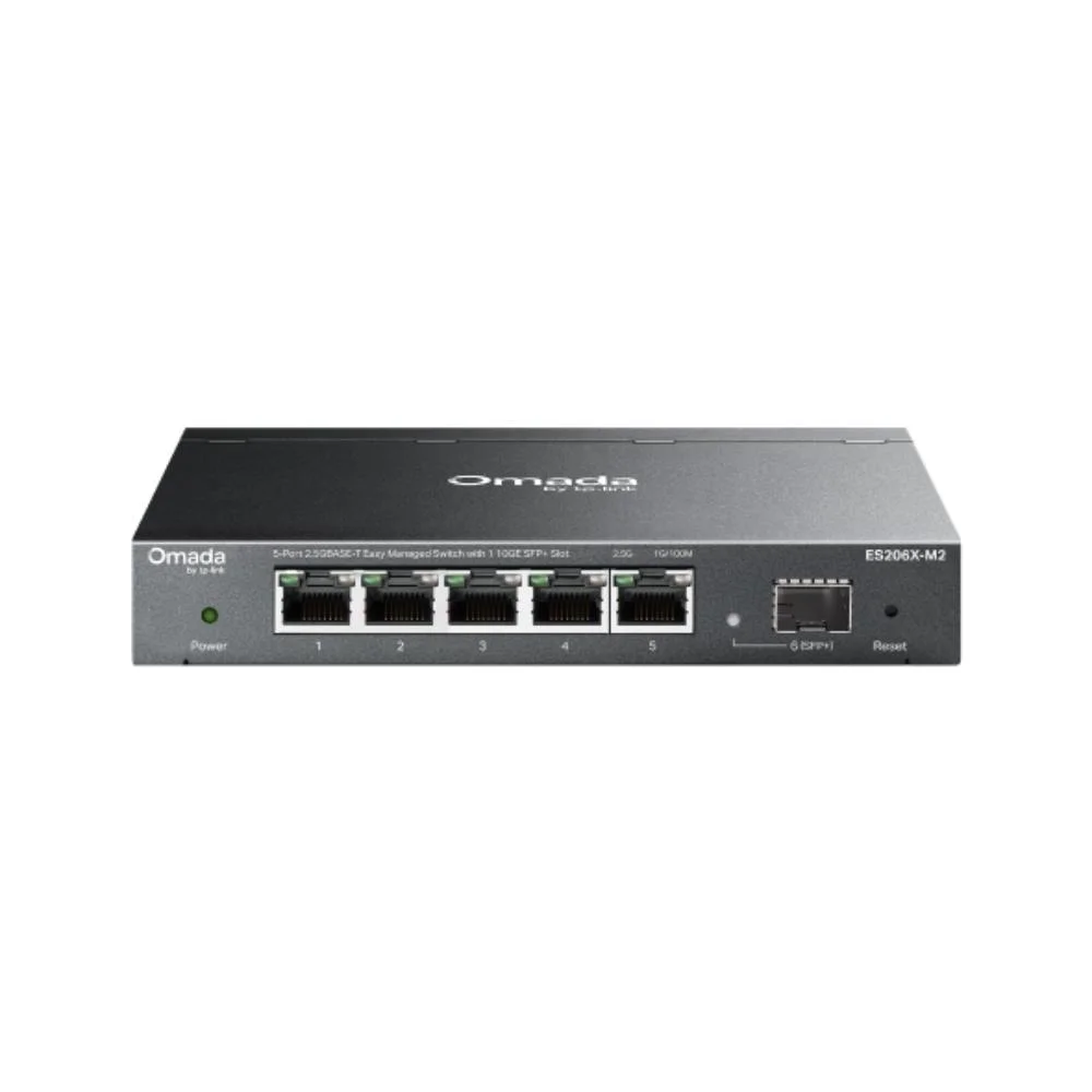Φωτογραφία προϊόντος: TP-Link Omada 5-Port 2.5GBASE-T Easy Managed Switch with 1 10GE SFP+ Slot (ES206X-M2) (TPES206X-M2)