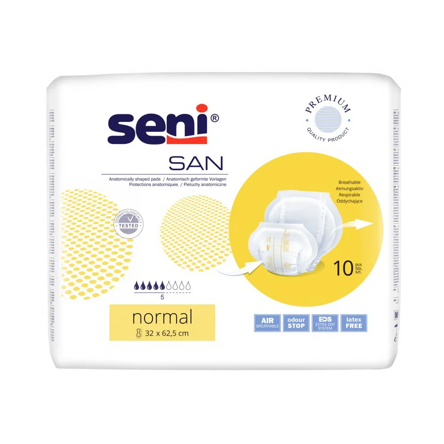 Φωτογραφία προϊόντος: OEM Επιθέματα πάνας San Seni Normal (10 τμχ)