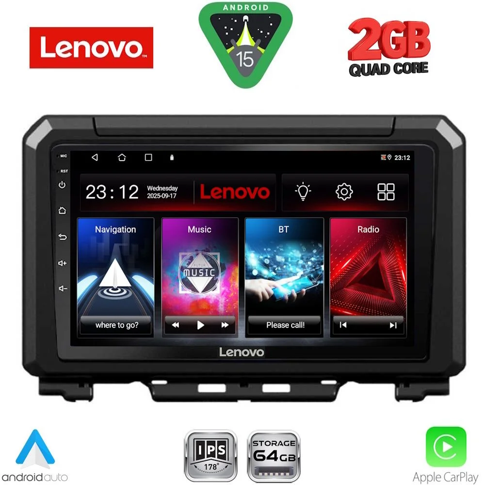 Φωτογραφία προϊόντος: LENOVO LVD 2679_CPA (9inc) MULTIMEDIA TABLET for SUZUKI JIMNY mod. 2017-2026