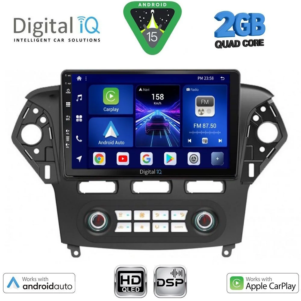 Φωτογραφία προϊόντος: DIGITAL IQ BXC 3163CL_CPAA CLIMA (10inc) MULTIMEDIA TABLET for FORD MONDEO mod. 2011-2013