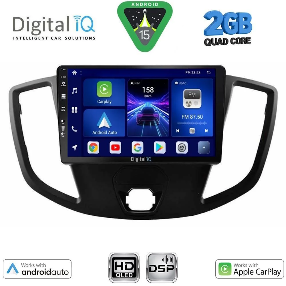 Φωτογραφία προϊόντος: DIGITAL IQ BXC 3179_CPAA (9inc) MULTIMEDIA TABLET for FORD TRANSIT mod. 2014-2020