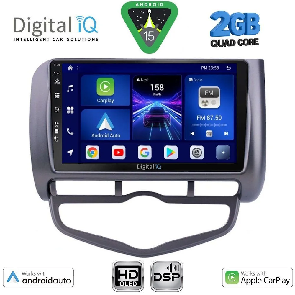 Φωτογραφία προϊόντος: DIGITAL IQ BXC 3210_CPAA CLIMA (9inc) MULTIMEDIA TABLET for HONDA JAZZ mod. 2002-2008