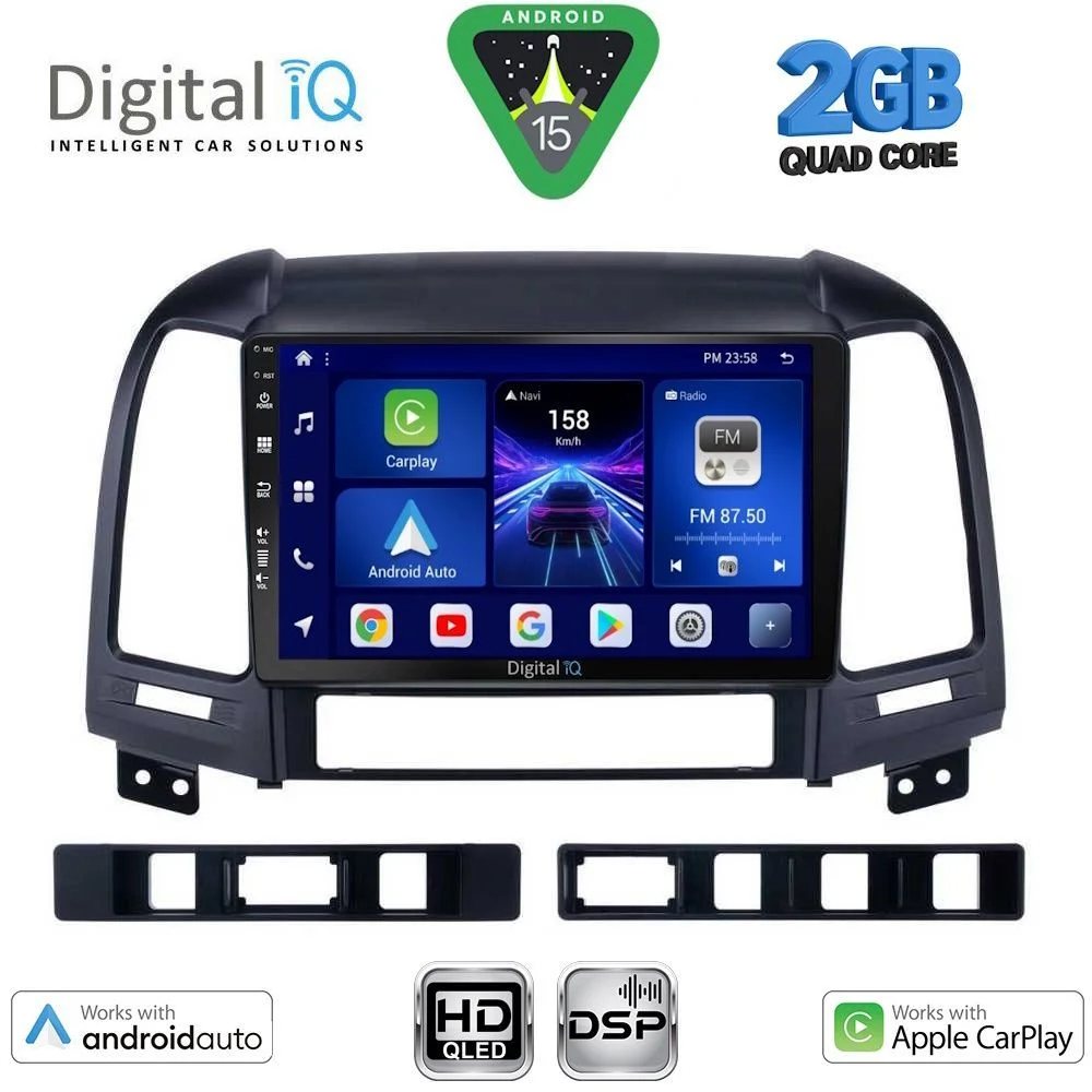Φωτογραφία προϊόντος: DIGITAL IQ BXC 3239_CPAA (9inc) MULTIMEDIA TABLET for HYUNDAI SANTA FE mod. 2005-2013