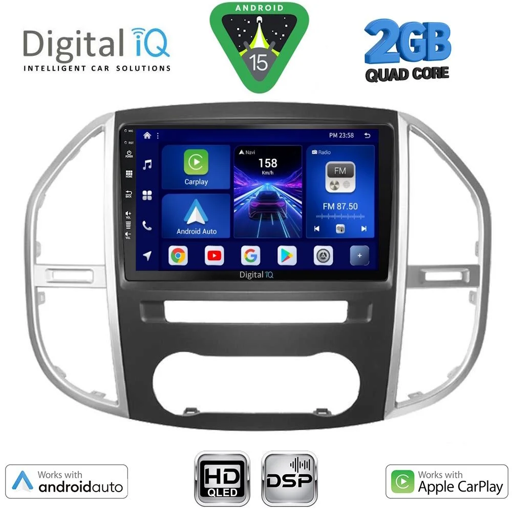 Φωτογραφία προϊόντος: DIGITAL IQ BXC 3429_CPAA (10inc) MULTIMEDIA TABLET for MERCEDES VITO – VIANO (W447) mod. 2015-2024