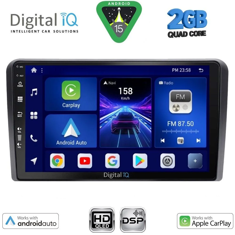Φωτογραφία προϊόντος: DIGITAL IQ BXC 3003_CPAA (9inc) MULTIMEDIA TABLET for AUDI A3 mod. 2003-2012