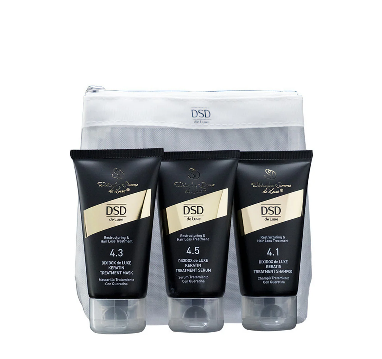Φωτογραφία προϊόντος: TRAVEL SET-DSD de Luxe Keratin Series 3 X 50 ML DSD DELUXE UNIQUE TRAVEL SET-DSD de Luxe Keratin Series 3 X 50 ML