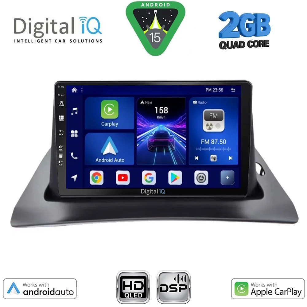 Φωτογραφία προϊόντος: DIGITAL IQ BXC 3550_CPAA (9inc) MULTIMEDIA TABLET for RENAULT KANGOO mod. 2010-2021