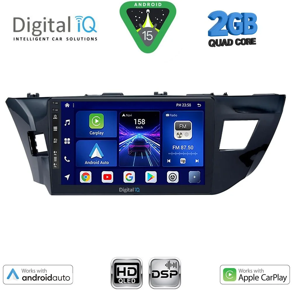 Φωτογραφία προϊόντος: DIGITAL IQ BXC 3714MD_CPAA (10inc) MULTIMEDIA TABLET for TOYOTA COROLLA mod. 2013-2016