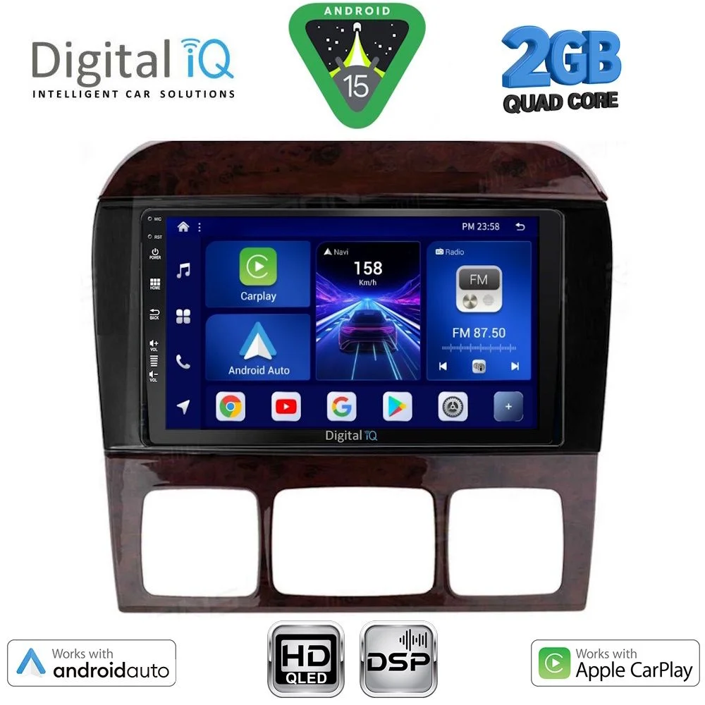 Φωτογραφία προϊόντος: DIGITAL IQ BXC 3426_CPAA (9inc) MULTIMEDIA TABLET for MERCEDES S W220 mod. 1998-2005