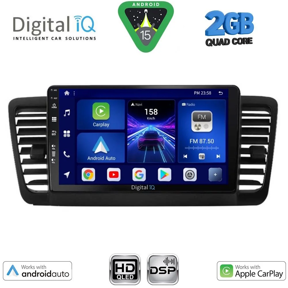 Φωτογραφία προϊόντος: DIGITAL IQ BXC 3665_CPAA (9inc) MULTIMEDIA TABLET for SUBARU LEGACY – OUTBACK mod. 2002-2008