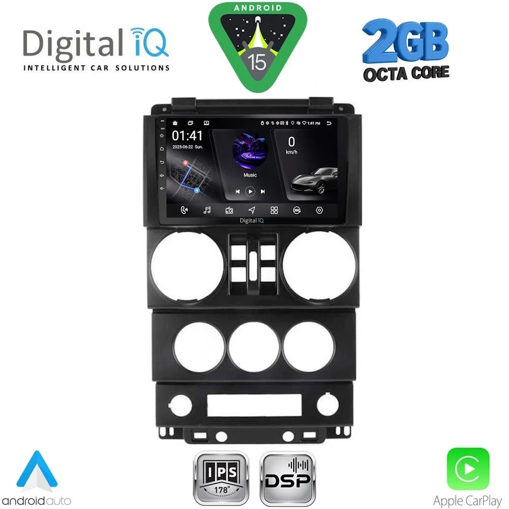 Φωτογραφία προϊόντος: DIGITAL IQ RSF 4294_CPA (9inc) MULTIMEDIA TABLET for JEEP WRANGLER mod. 2006-2011