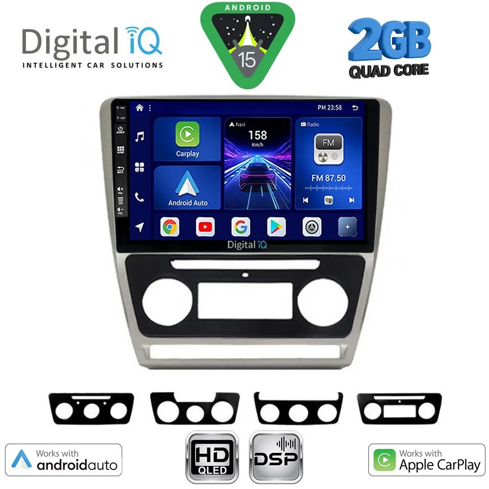 Φωτογραφία προϊόντος: DIGITAL IQ BXC 3595SL_CPAA (10inc) MULTIMEDIA TABLET for SKODA OCTAVIA 5 mod. 2005-2013 (SILVER)