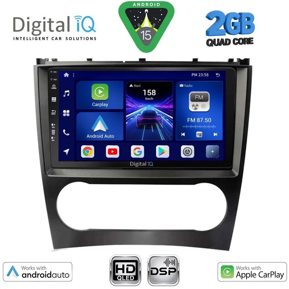 Φωτογραφία προϊόντος: DIGITAL IQ BXC 3404_CPAA (9inc) MULTIMEDIA TABLET for MERCEDES C – CLK (W203-209) mod. 2004-2008