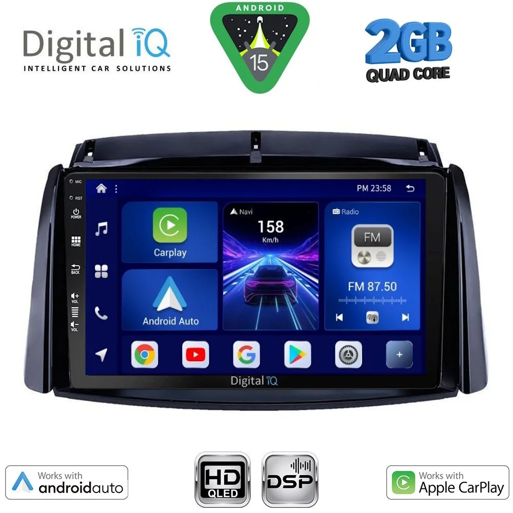 Φωτογραφία προϊόντος: DIGITAL IQ BXC 3551_CPAA (9inc) MULTIMEDIA TABLET for RENAULT KOLEOS mod. 2006-2016