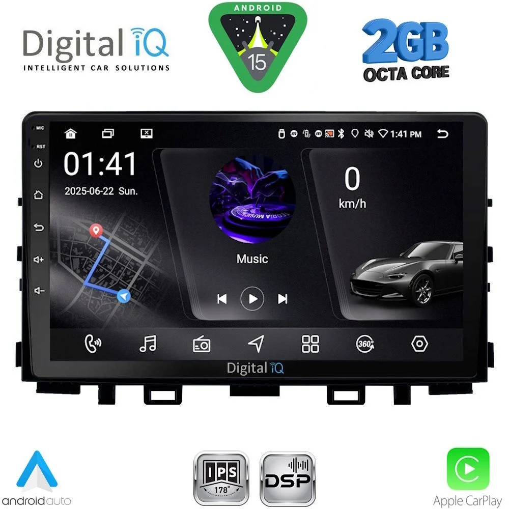 Φωτογραφία προϊόντος: DIGITAL IQ RSF 4316_CPA (9inc) MULTIMEDIA TABLET for KIA RIO mod. 2018-2026 – STONIC mod. 2017-2026
