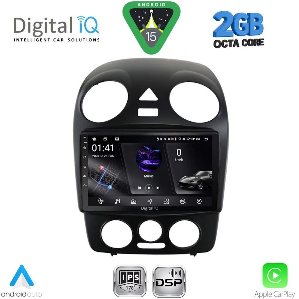 Φωτογραφία προϊόντος: DIGITAL IQ RSF 4742_CPA (9inc) MULTIMEDIA TABLET for VW BEETLE mod. 2004-2011