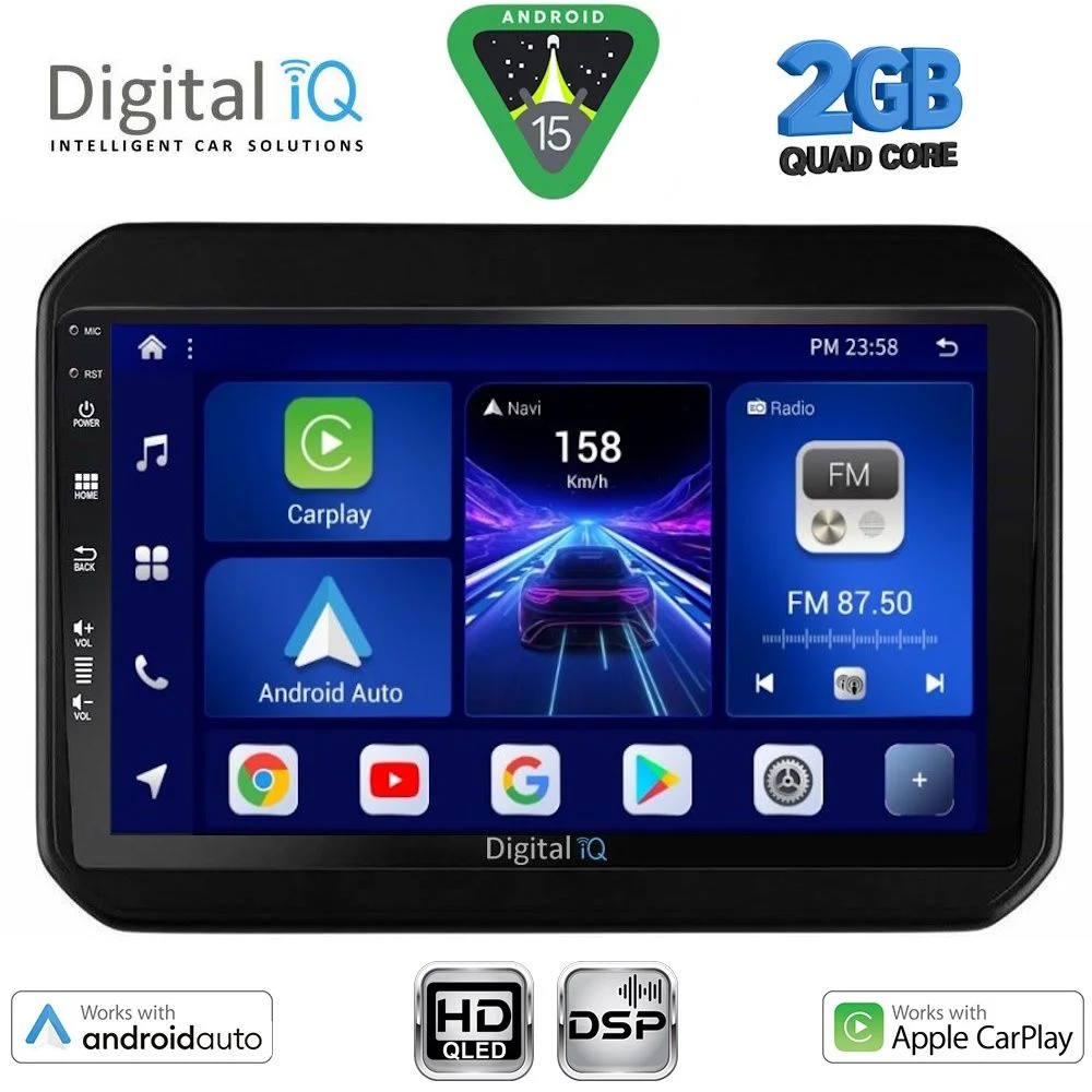 Φωτογραφία προϊόντος: DIGITAL IQ BXC 3676_CPAA (9inc) MULTIMEDIA TABLET for SUZUKI IGNIS mod. 2016-2026