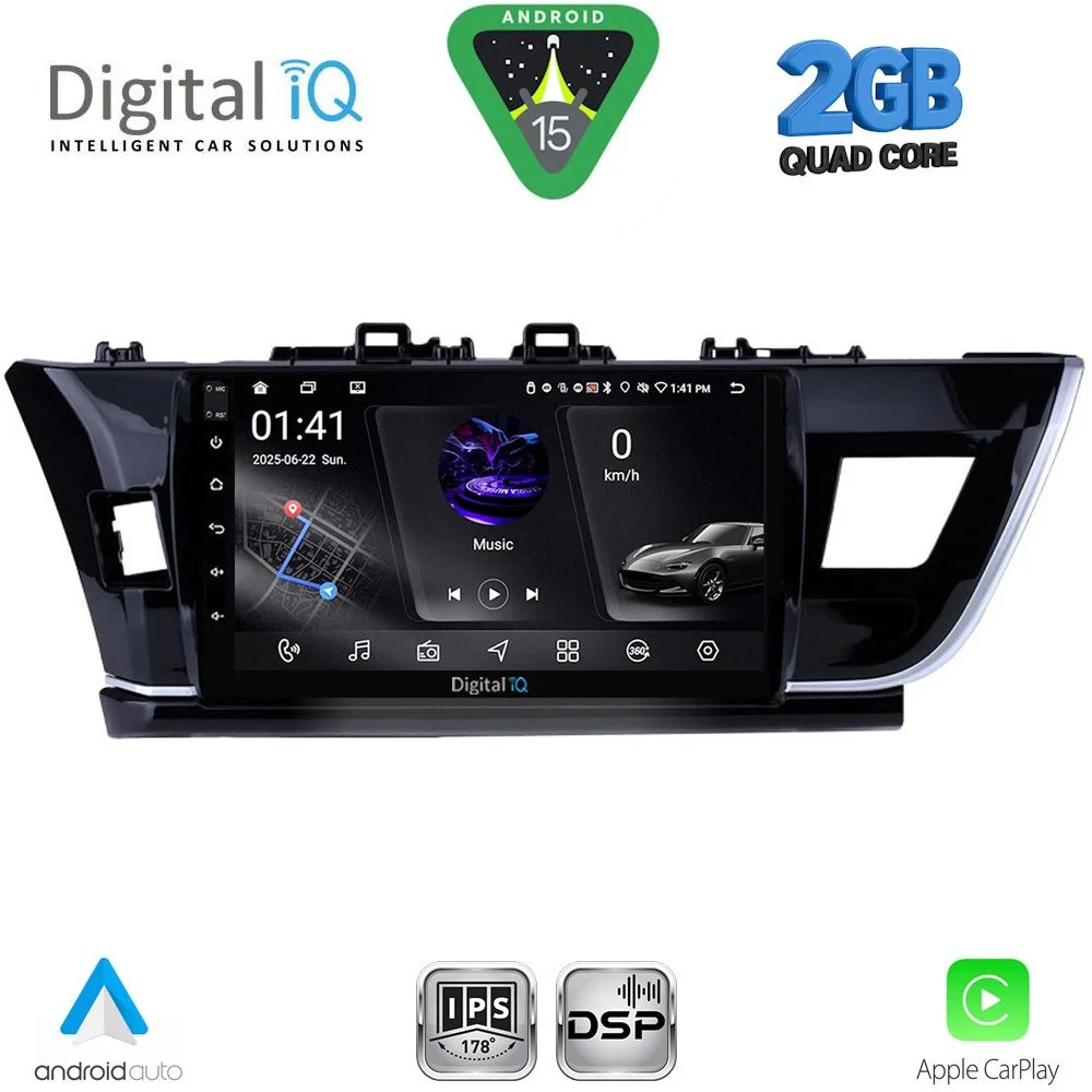 Φωτογραφία προϊόντος: DIGITAL IQ RSF 4714BIG_CPA (10inc) MULTIMEDIA TABLET for TOYOTA COROLLA mod. 2013-2016