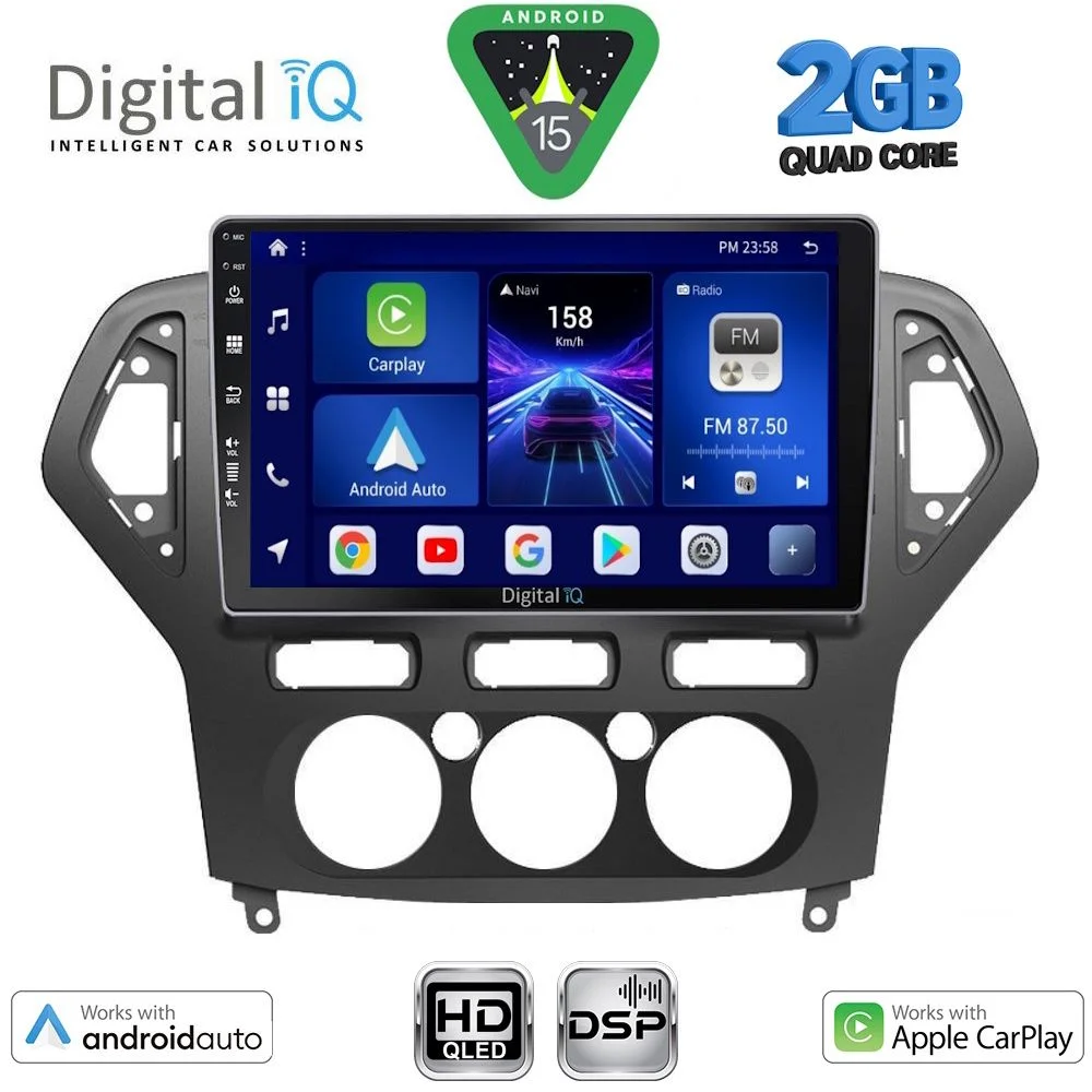 Φωτογραφία προϊόντος: DIGITAL IQ BXC 3162AC_CPAA (10inc) MULTIMEDIA TABLET for FORD MONDEO mod. 2007-2011