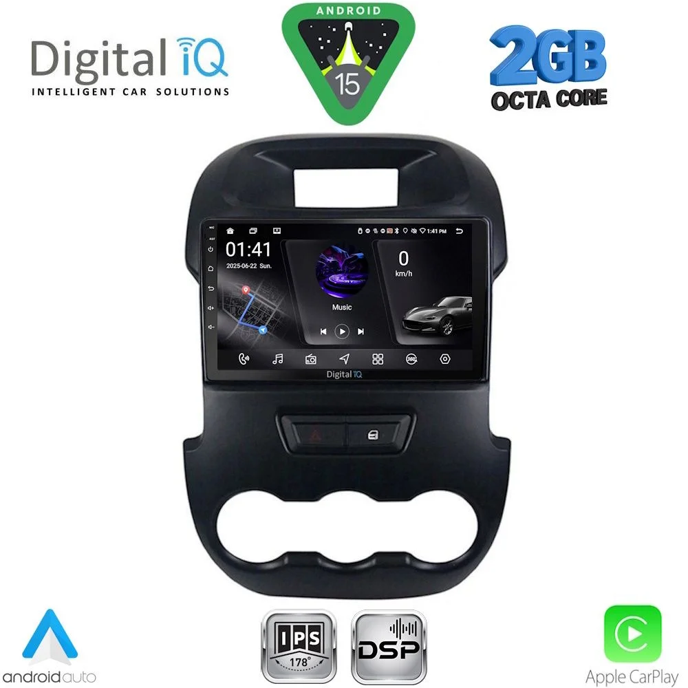 Φωτογραφία προϊόντος: DIGITAL IQ RSF 4171_CPA (9inc) MULTIMEDIA TABLET for FORD RANGER mod. 2011-2015