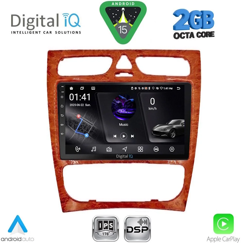 Φωτογραφία προϊόντος: DIGITAL IQ RSF 4402CH_CPA (9inc) MULTIMEDIA TABLET for MERCEDES C (W203) mod. 1999-2004