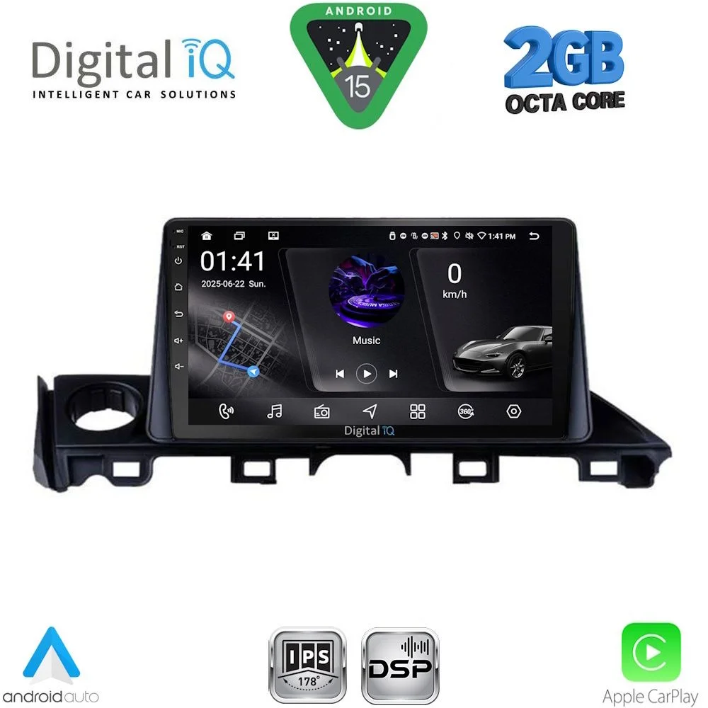 Φωτογραφία προϊόντος: DIGITAL IQ RSF 4379_CPA (9inc) MULTIMEDIA TABLET for MAZDA 6 mod. 2017-2020