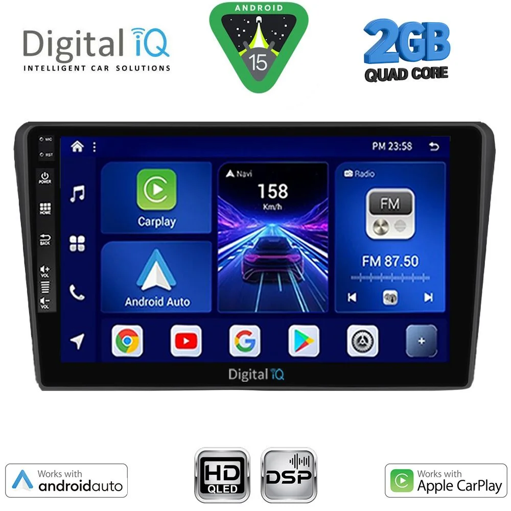 Φωτογραφία προϊόντος: DIGITAL IQ BXC 3704BL_CPAA (9inc) MULTIMEDIA TABLET for TOYOTA AVENSIS (T25) mod. 2003-2009 (BLACK)