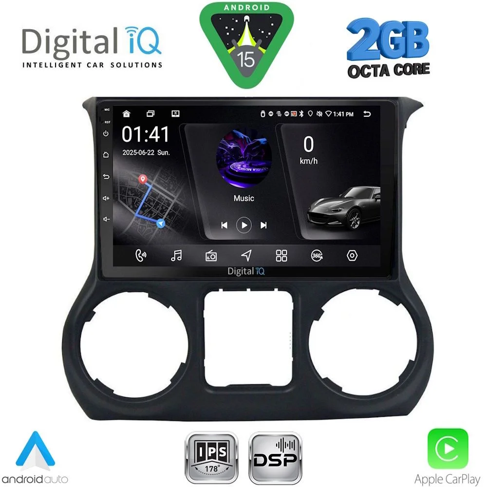 Φωτογραφία προϊόντος: DIGITAL IQ RSF 4295_CPA (10inc) MULTIMEDIA TABLET for JEEP WRANGLER mod. 2011-2014
