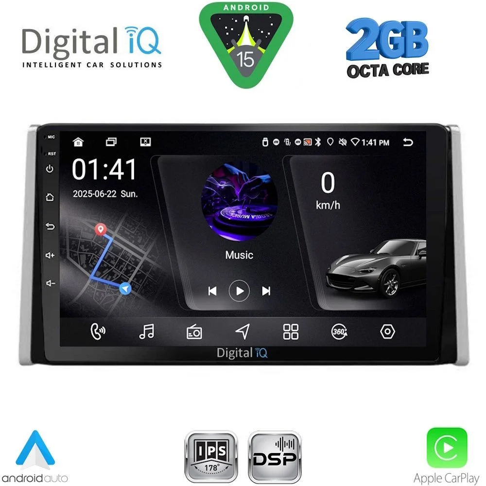 Φωτογραφία προϊόντος: DIGITAL IQ RSF 4734_CPA (10inc) MULTIMEDIA TABLET for TOYOTA RAV 4 mod. 2019-2025