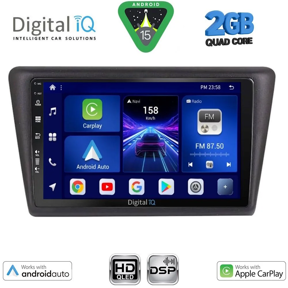 Φωτογραφία προϊόντος: DIGITAL IQ BXC 3600_CPAA (9inc) MULTIMEDIA TABLET for SKODA RAPID SPACEBACK mod. 2014-2019