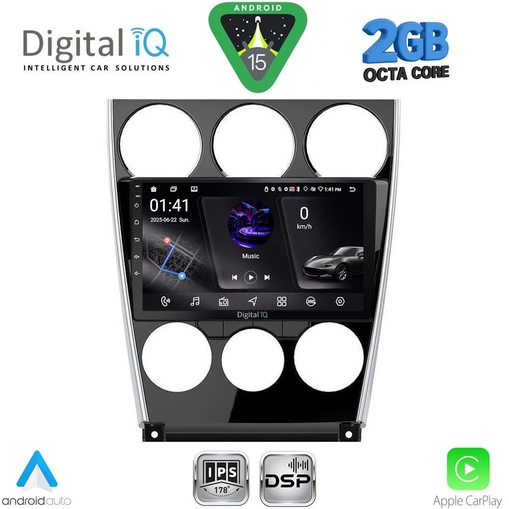 Φωτογραφία προϊόντος: DIGITAL IQ RSF 4375_CPA (9inc) MULTIMEDIA TABLET for MAZDA 6 (FACELIFT) mod. 2005-2008