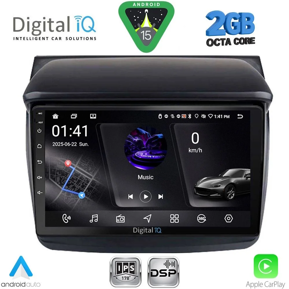 Φωτογραφία προϊόντος: DIGITAL IQ RSF 4436_CPA (9inc) MULTIMEDIA TABLET for MITSUBISHI L200 mod. 2006-2015