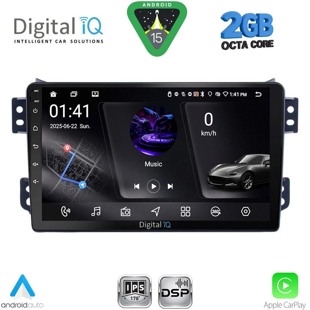 Φωτογραφία προϊόντος: DIGITAL IQ RSF 4682_CPA (9inc) MULTIMEDIA TABLET for OPEL AGILA - SUZUKI SPLASH mod. 2008-2018