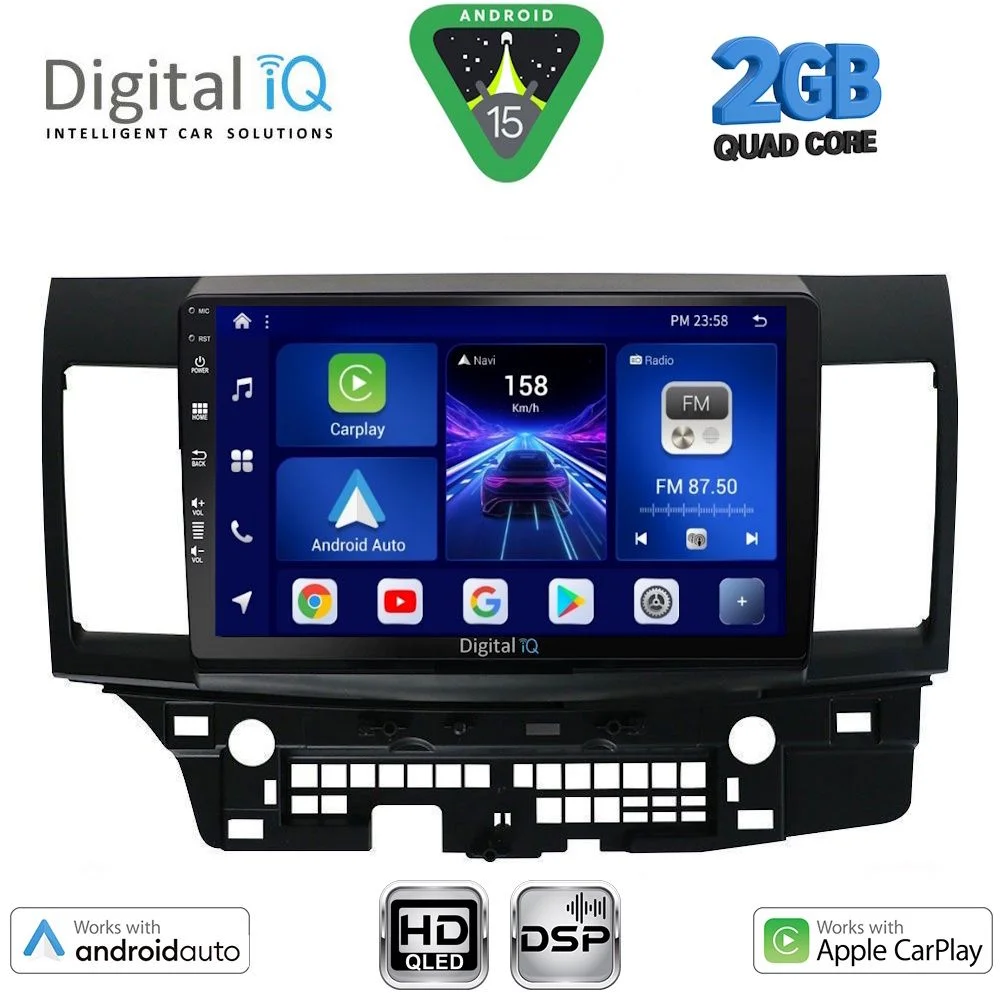 Φωτογραφία προϊόντος: DIGITAL IQ BXC 3434_CPAA (10inc) MULTIMEDIA TABLET for MITSUBISHI LANCER mod. 2008-2017