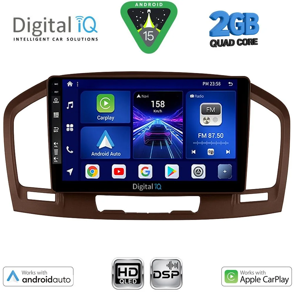 Φωτογραφία προϊόντος: DIGITAL IQ BXC 3491BR_CPAA (9inc) MULTIMEDIA TABLET for OPEL INSIGNIA mod.2008-2013 (BROWN)